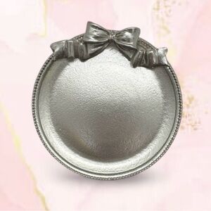 Silver Bow Accent Ring Dish